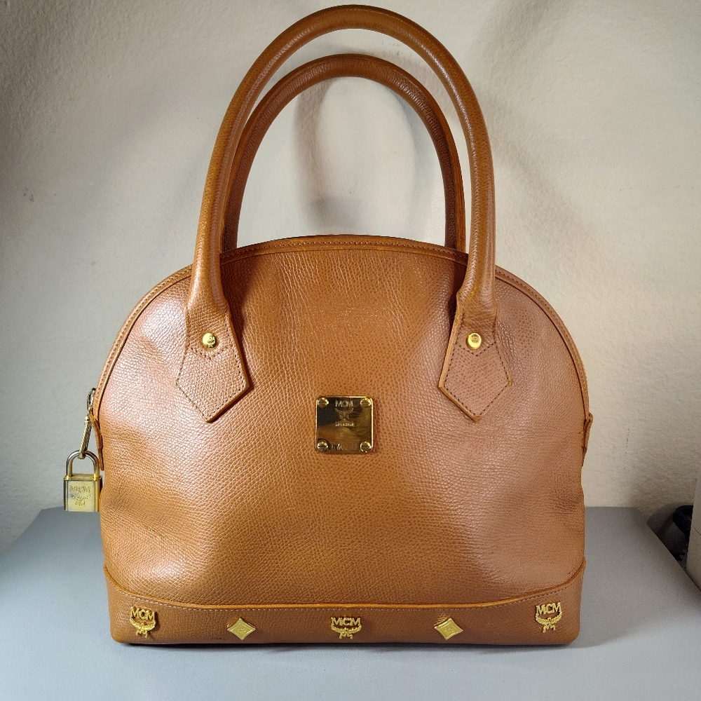 MCM Women's Handbag Brown Leather